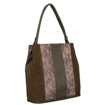 Dámska taška z ekokože s hadím vzorom - David Jones