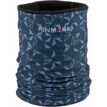 Finmark MULTIFUNCTIONAL SCARF WITH FLEECE Multifunkční šátek, tmavě modrá, velikost