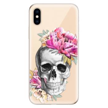 Odolné silikonové pouzdro iSaprio - Pretty Skull - iPhone XS