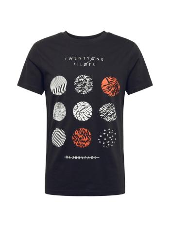 Mister Tee Póló 'Twenty One Pilots'  világos narancs / fekete / fehér