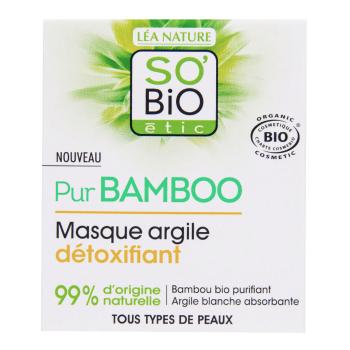 Maska pleťová detoxikační s jílem — řada Pur BAMBOO 50 ml BIO   SO’BiO étic