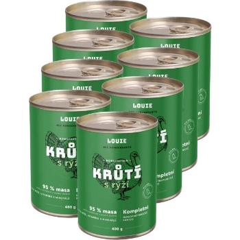 LOUIE KRŮTÍ S RÝŽÍ 8x 400 G Psí konzervy, zelená, velikost