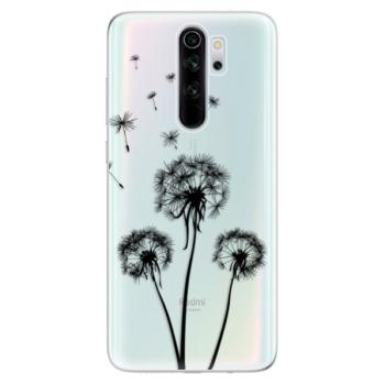 Odolné silikonové pouzdro iSaprio - Three Dandelions - black - Xiaomi Redmi Note 8 Pro