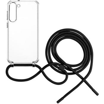 FIXED Pure Neck AntiUV s černou šňůrkou na krk pro Samsung Galaxy S23+ (FIXPUN-1041-BK)