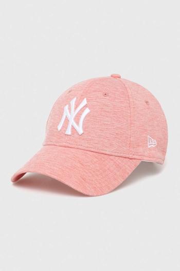 Kšiltovka New Era růžová barva, s aplikací, NEW YORK YANKEES