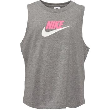 Nike SPORTSWEAR Dívčí tílko, šedá, velikost