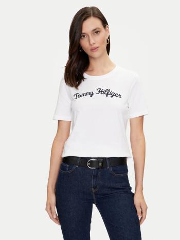 Tommy Hilfiger dámské bílé tričko - L (YBR)