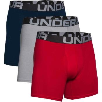 Under Armour CHARGED COTTON 6IN 3 PACK Pánské boxerky, tmavě modrá, velikost