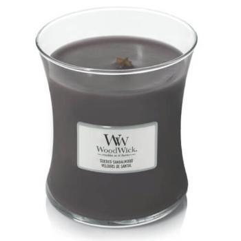 WoodWick Vonná svíčka váza Suede & Sandalwood 275 g