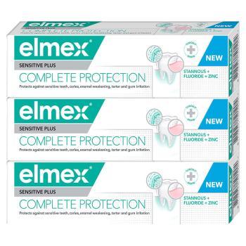 Elmex Zubní pasta Sensitive Plus Complete Protection Tripack 3 x 75 ml