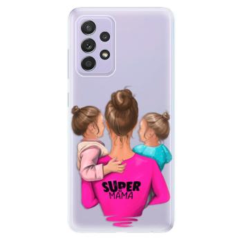 Odolné silikonové pouzdro iSaprio - Super Mama - Two Girls - Samsung Galaxy A52/A52 5G