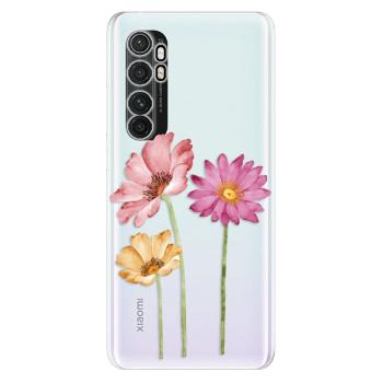 Odolné silikonové pouzdro iSaprio - Three Flowers - Xiaomi Mi Note 10 Lite