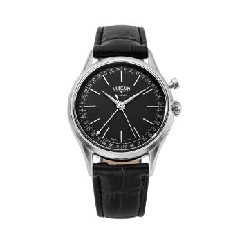 Vulcain Cricket President 36 mm - Black - Black Alligator