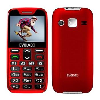 EVOLVEO EasyPhone XD červeno-stříbrný (EP-600-XDR)