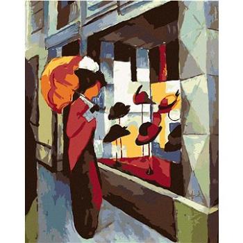 Diamondi - Diamantové malování - OBCHOD S KLOBOUKY (AUGUST MACKE), 40x50 cm, Vypnuté plátno na rám (606439B)