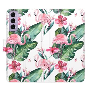 Flipové pouzdro iSaprio - Flamingos Pattern - Samsung Galaxy S22 5G