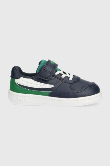 Dětské sneakers boty Fila FXVENTUNO VELCRO tmavomodrá barva, China