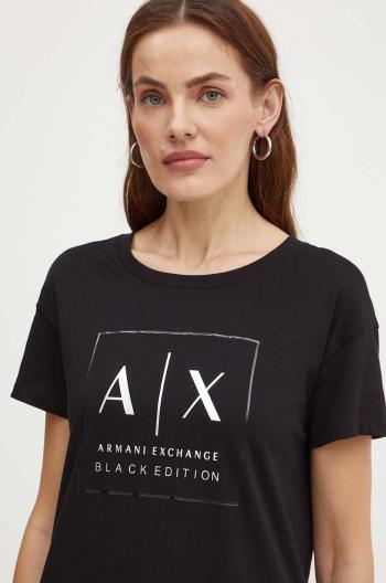 Bavlněné tričko Armani Exchange černá barva, XW000063 AF10359