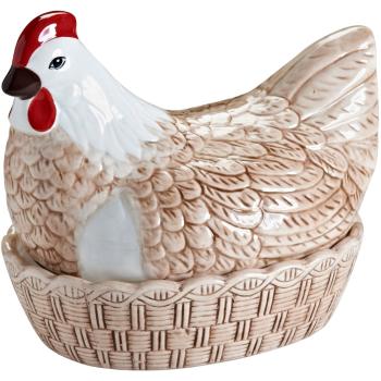 Dóza na potraviny MOTHER HEN 21 cm, hnědá, kamenina, Mason Cash