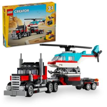 LEGO® Creator 3 v 1 31146 Náklaďák s plochou korbou a helikoptéra