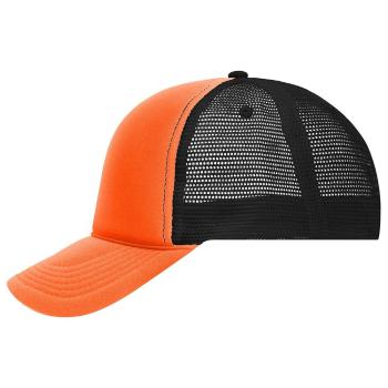 Myrtle Beach Retro kšiltovka trucker MB6550 - Oranžová / černá