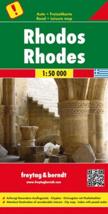 AK 0834 Rhodos 1:50 000 / automapa + mapa pro volný čas (Defekt)