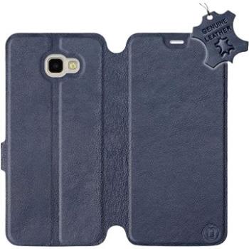 Flip pouzdro na mobil Samsung Galaxy J4 Plus 2018 - Modré - kožené -   Blue Leather (5903226521203)