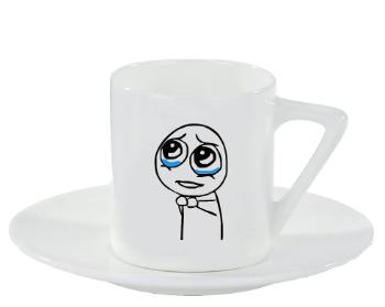 Espresso hrnek s podšálkem 100ml Please guy