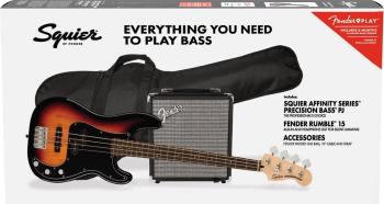 Fender Squier Affinity Series Precision Bass PJ Pack LRL 3-Color Sunburst Elektrická baskytara