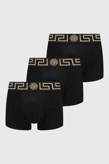 Boxerky Versace 3-pack pánské, černá barva, AU10326 A232741