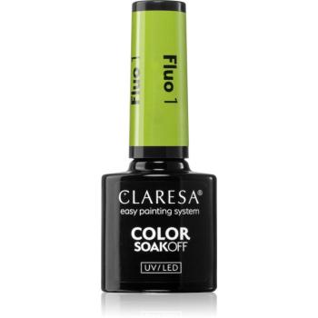 Claresa SoakOff UV/LED Color Fluo gelový lak na nehty odstín 5 g