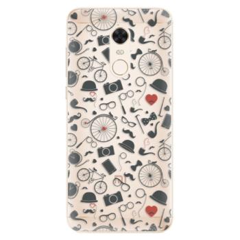 Silikonové pouzdro iSaprio - Vintage Pattern 01 - black - Xiaomi Redmi 5 Plus