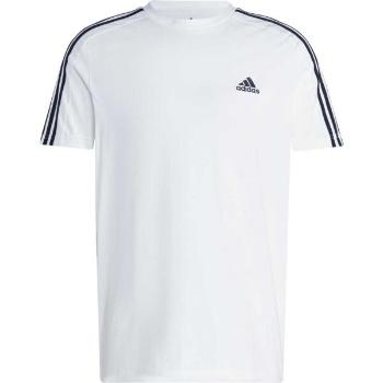 adidas 3-STRIPES TEE Pánské tričko, bílá, velikost