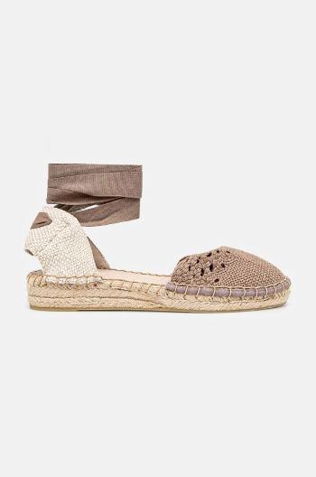 Espadrilky Answear Lab béžová barva, na platformě