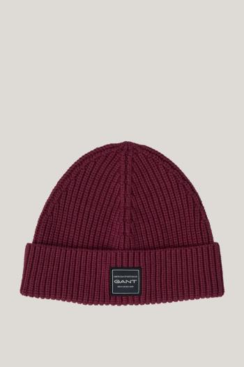 ČEPICE GANT COTTON RIBBED BEANIE WINE RED