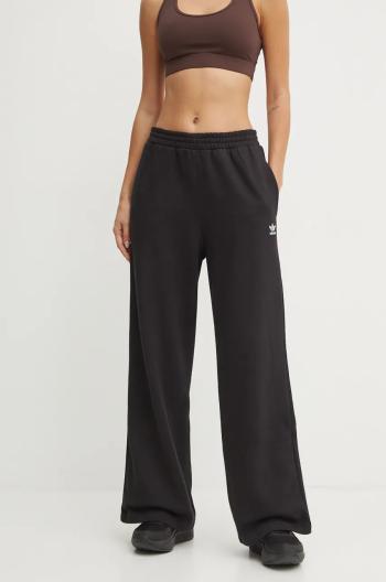 Tepláky adidas Originals Femme Galore Wideleg Fleece Pants černá barva, hladké, JN3030