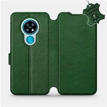 Flip pouzdro na mobil Nokia 7.2 - Zelené - kožené -   Green Leather (5903516070282)