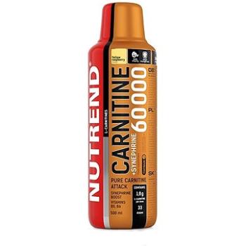 Nutrend Carnitine 60000 + SYNEPHRINE, 500 ml, žlutá malina (8594073173706)