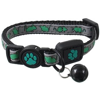 Obojek Active Cat Reflective XXS limetka 1x16-22cm