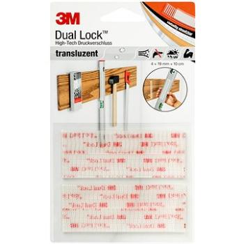 3M™ Dual-Lock™ samolepiaci suchý zip SJ3560, transparentný, 4 × 19 mm × 10 cm v blistri (F8215)