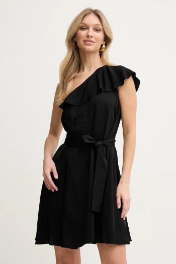 Šaty Armani Exchange čierna farba, mini, áčkový strih, XW000442 AF12742