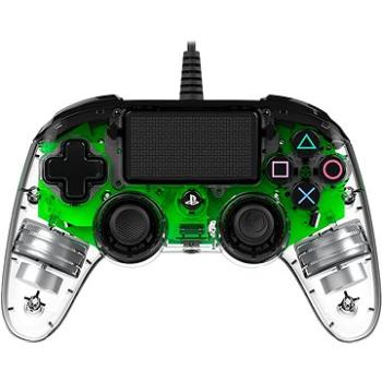 Nacon Wired Compact Controller PS4 - průhledný zelený (3499550360868)