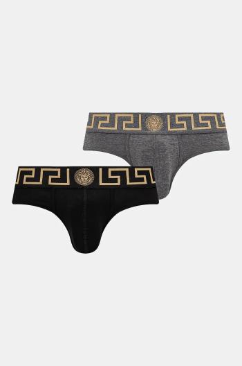 Spodní prádlo Versace 2-pack pánské, černá barva, AU10180 1A10011