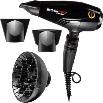 BaByliss PRO Rapido BAB7000IE fén na vlasy Light Black