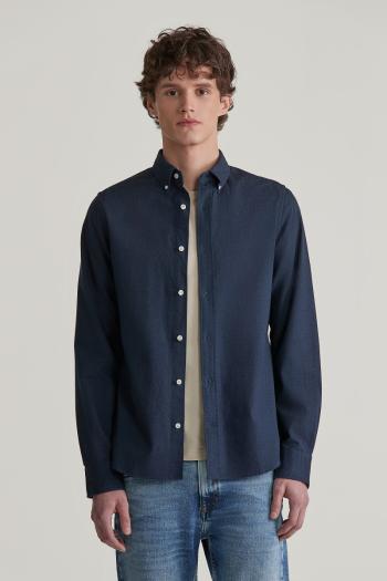 KOŠILE GANT SLIM FLANNEL MELANGE SHIRT MARINE