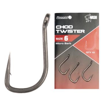 Nash háčky pinpoint chod twister micro barbed-velikost 6