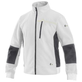 Canis (CXS) Pánská mikina na zip CXS TEXAS - Bílá / šedá | 2XL