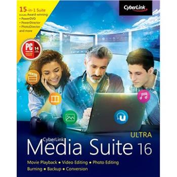 Cyberlink Media Suite 16 Ultra (elektronická licence) (cybesum16t)