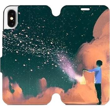 Flipové pouzdro na mobil Apple iPhone X - VA14P Postava s lampou (5903226173228)