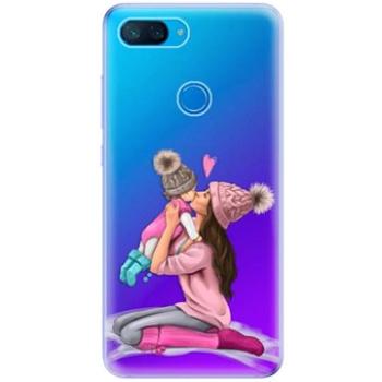 iSaprio Kissing Mom - Brunette and Girl pro Xiaomi Mi 8 Lite (kmbrugirl-TPU-Mi8lite)